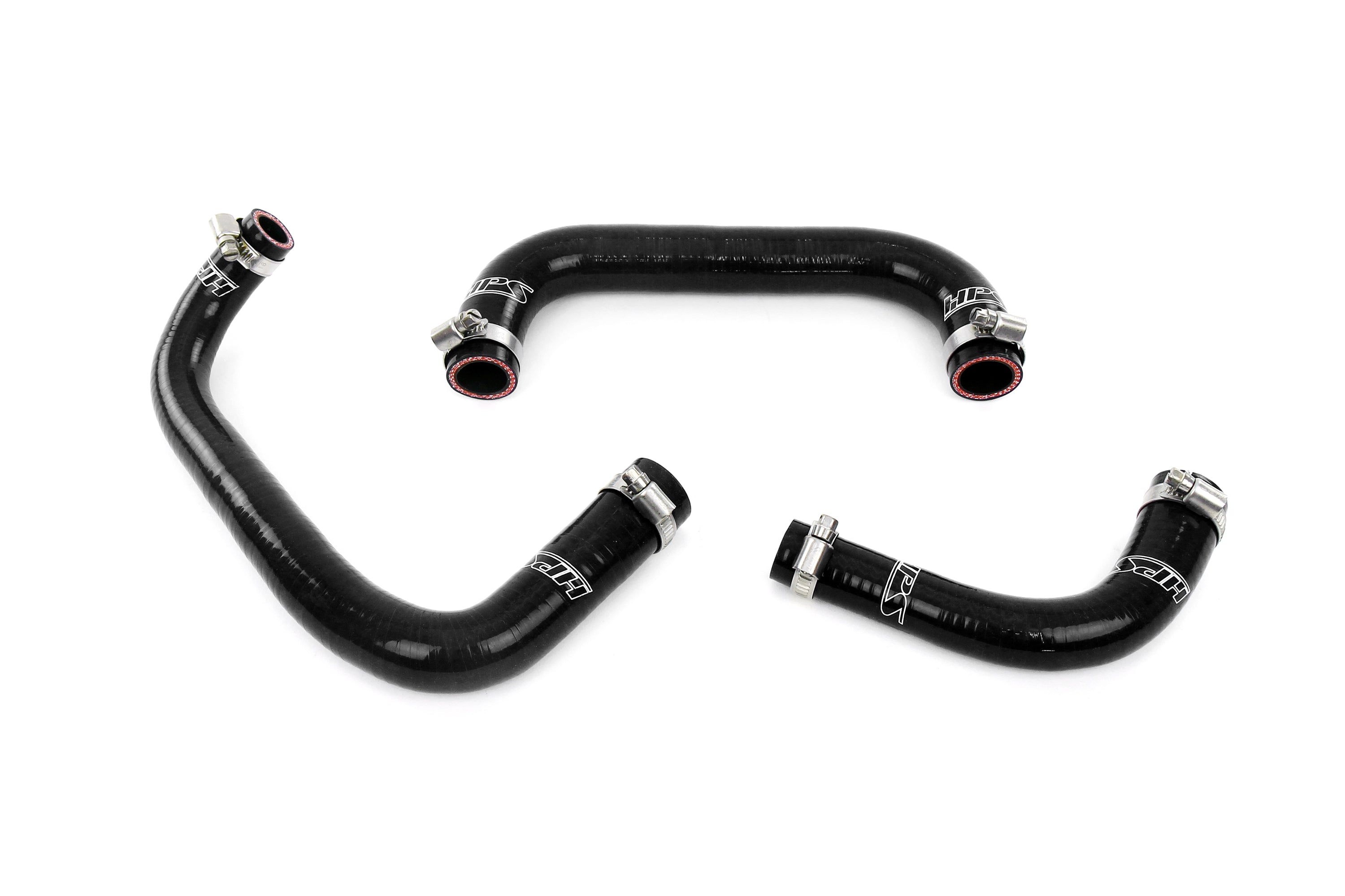 HPS Black High Temperature Reinforced Silicone Breather Hose Kit 95-98 Nissan Skyline GTR R33 2.6L 57-2100-BLK