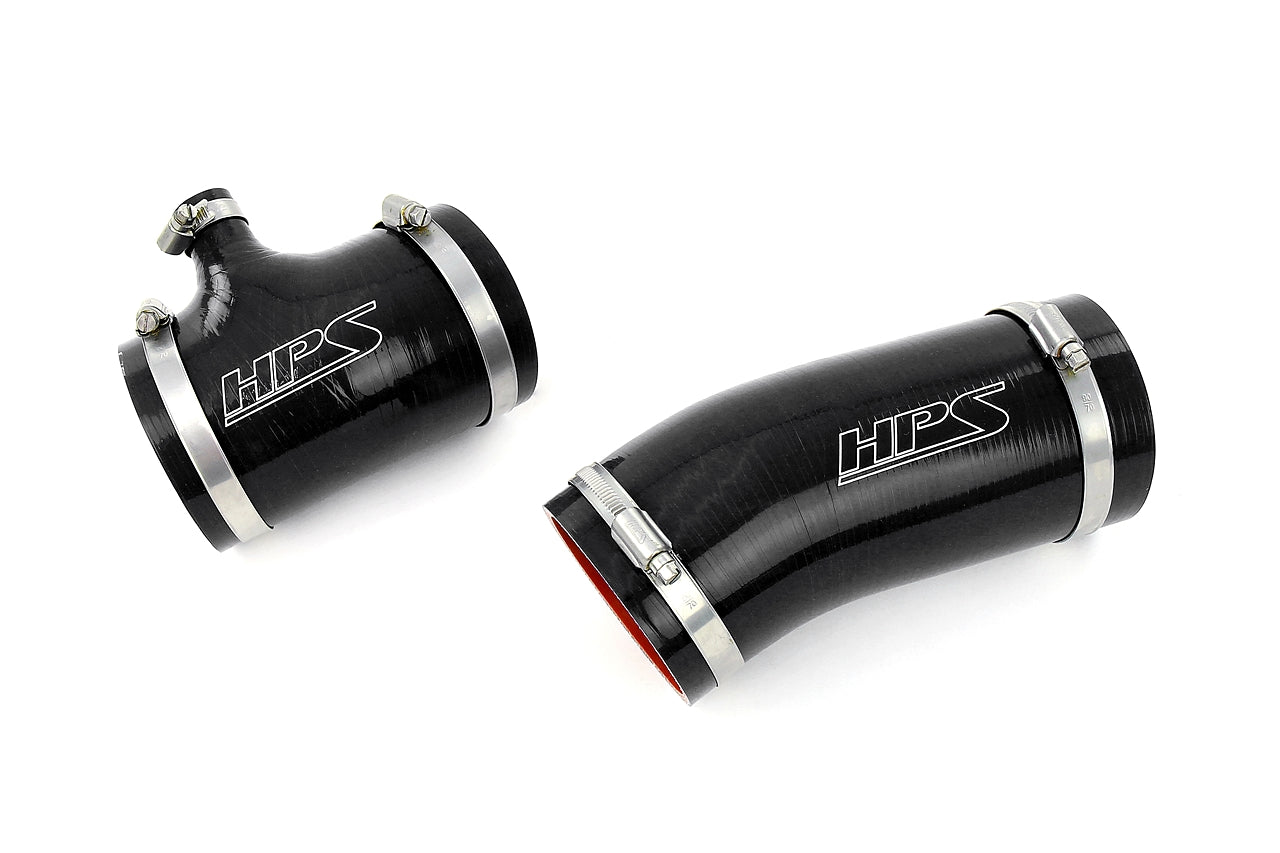 HPS Silicone Air Intake Tube Kit 1991 1992 Land Cruiser FJ80 4.0L 3FE 57-2104-BLK 17882-61080 17881-61110