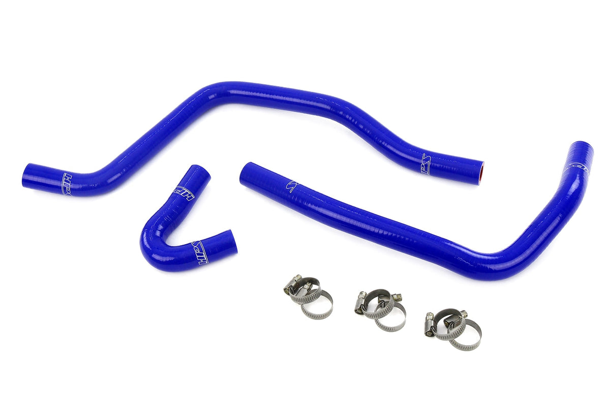HPS Blue Silicone Heater Coolant Hose 2003-2007 Ford F250 Superduty 6.0L V8 Diesel Turbo 57-2120-BLUE compatible 3C3Z-18472-BB 3C3Z-18472-AA