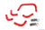 HPS Silicone Breather PCV Hose Nissan Skyline GTR R33 Red RB26DETT Oil Resistant 57-2134-RED