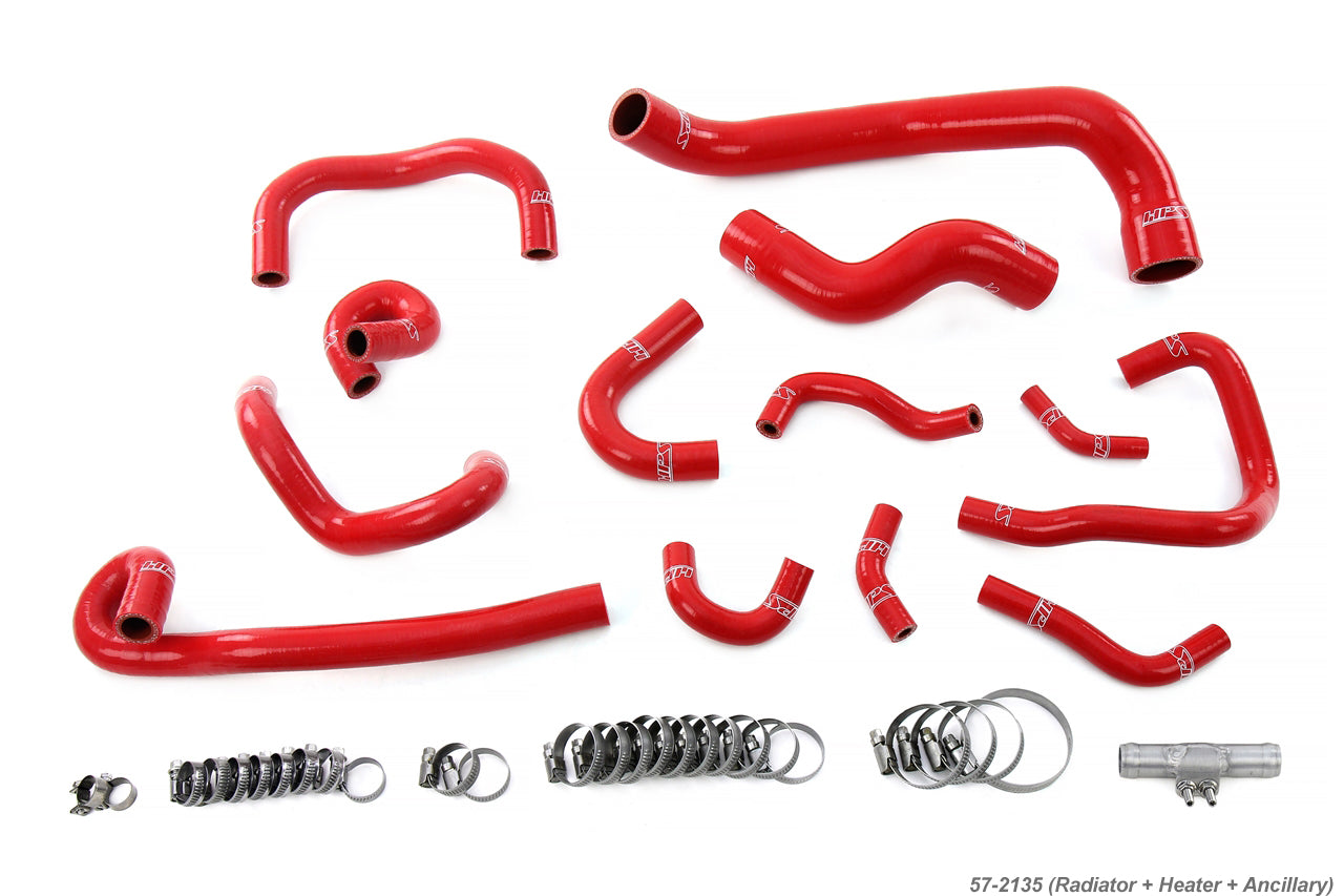  HPS Silicone Radiator Heater Ancillary Hose Nissan Skyline GTR R33 Red RB26DETT 57-2135-RED