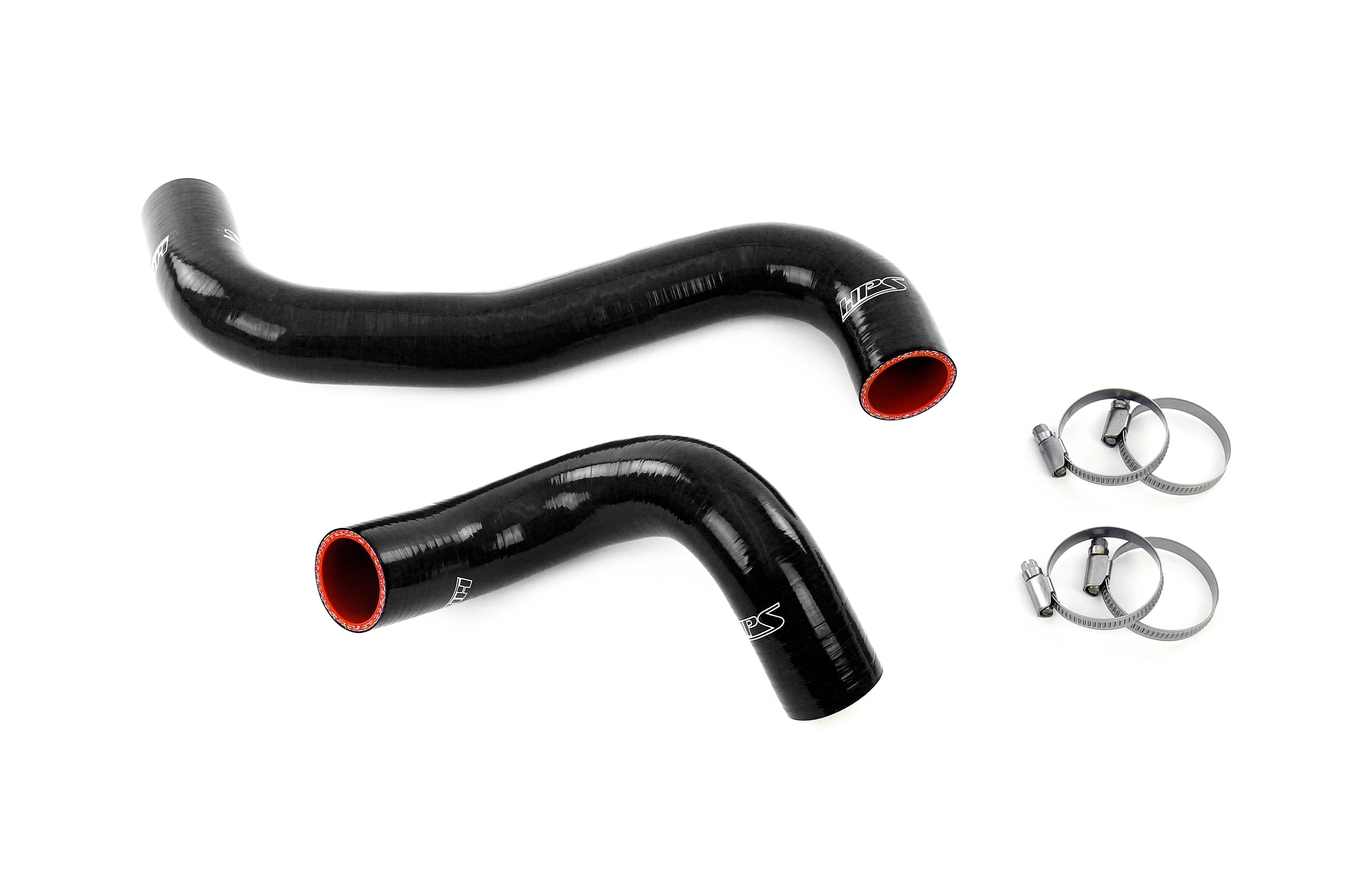 HPS Black Silicone Lower Upper Radiator Coolant Hoses 2010-2012 Subaru Legacy 2.5L Turbo 57-2140R-BLK