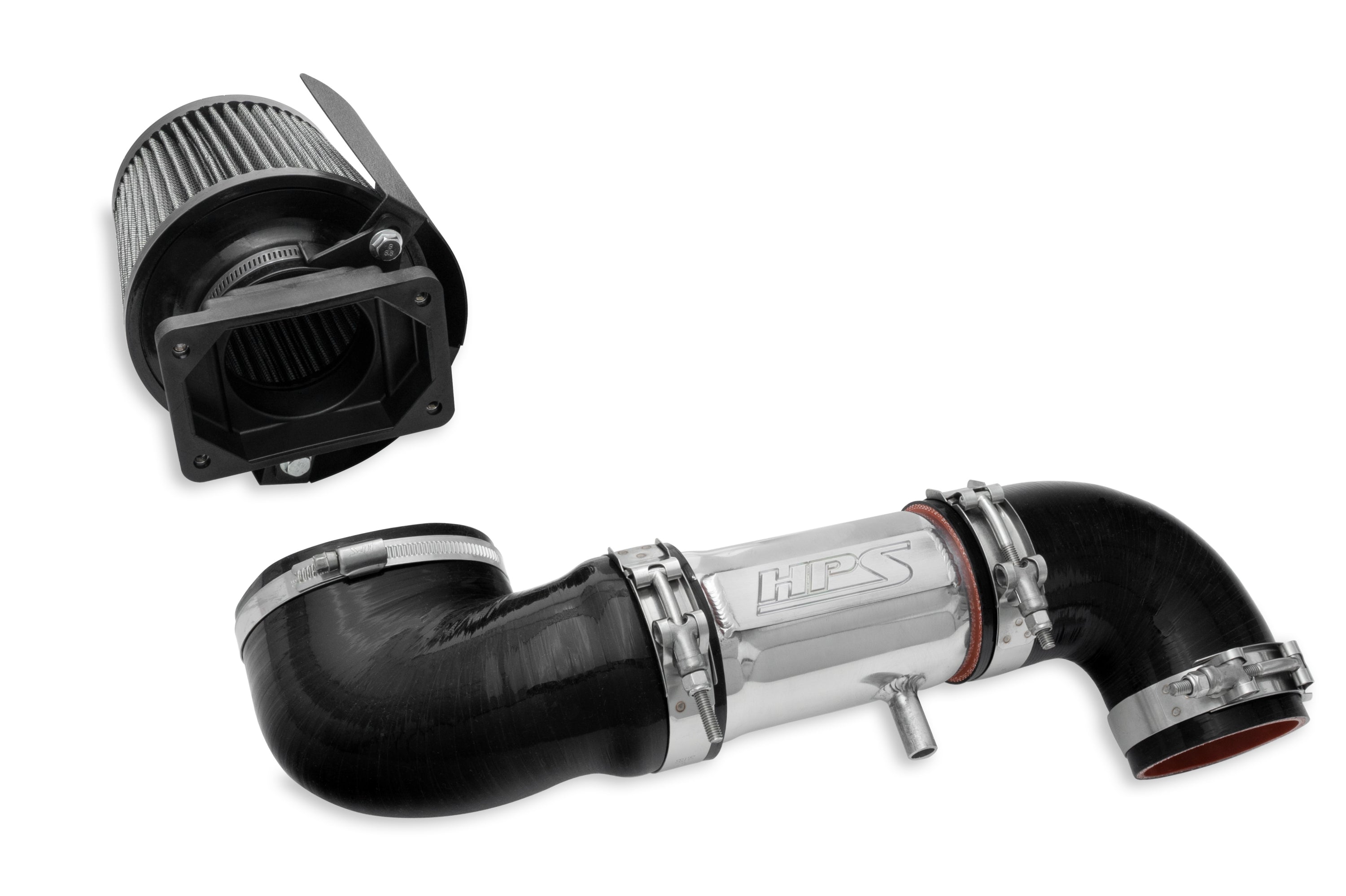 HPS Polish Shortram Cold Air Intake Kit 1991-1999 Dodge Stealth DOHC V6 3.0L Non Turbo 827-151P