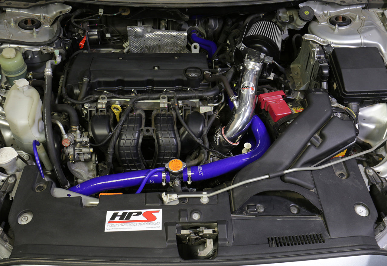 HPS Performance Shortram Air Intake Kit Installed 2008-2014 Mitsubishi Lancer 2.0L 2.4L NonTurbo EGR Tube Equipped 827-162BL