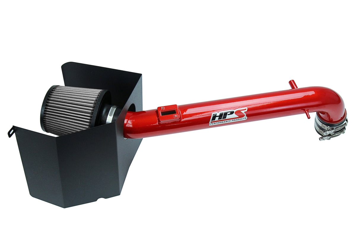 HPS Red Cold Air Intake Kit with Heat Shield 2005-2023 Toyota Tacoma Pickup Truck 2.7L 827-169R