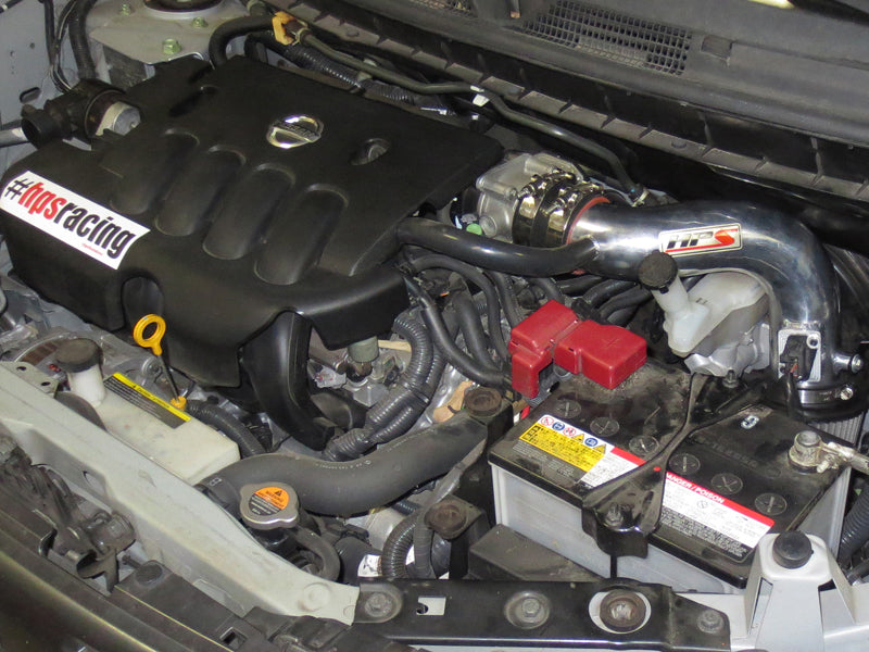 HPS Performance Shortram Air Intake Kit Installed 2009-2014 Nissan Cube 1.8L 827-186P