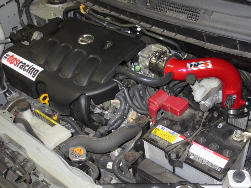 HPS Performance Shortram Air Intake Kit Installed 2009-2014 Nissan Cube 1.8L 827-186R