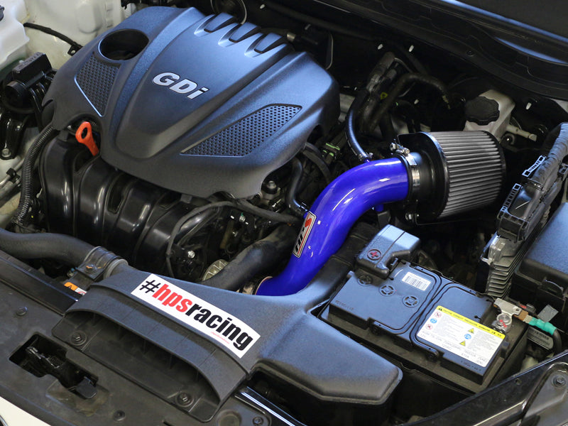 HPS Performance Shortram Air Intake Kit Installed 2011-2015 Kia Optima 2.4L 827-267BL