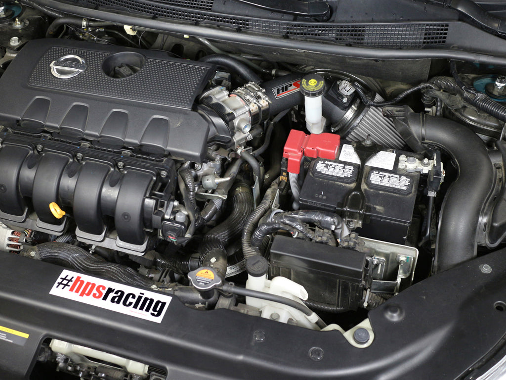 HPS Performance Shortram Air Intake Kit Installed 2013-2017 Nissan Sentra 1.8L 827-269WB