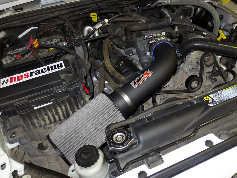 HPS Performance Shortram Air Intake Kit Installed 2007-2011 Jeep Wrangler 3.8L V6 827-300WB