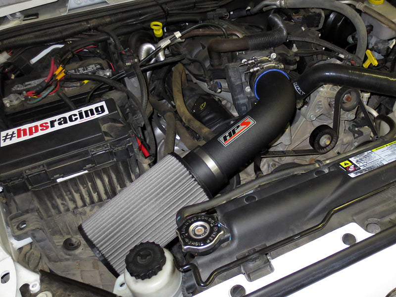 HPS Performance Shortram Cold Air Intake Kit Installed 2007-2011 Jeep Wrangler 3.8L V6 827-300