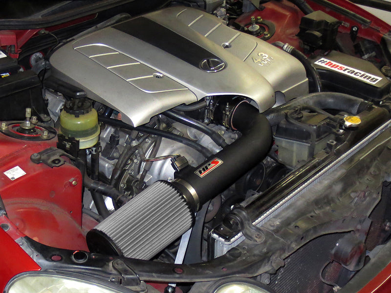 HPS Performance Shortram Cold Air Intake Kit Installed 2001-2005 Lexus GS430 4.3L V8 827-503