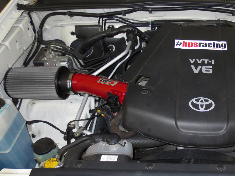 HPS Performance Shortram Air Intake Kit Installed 2005-2011 Toyota Tacoma 4.0L V6 827-506R