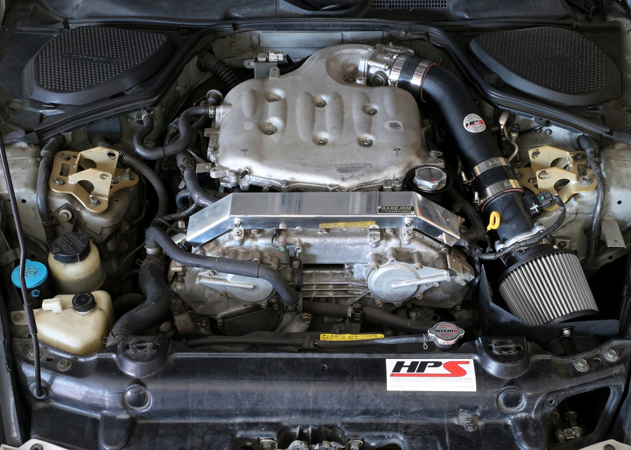 HPS Performance Shortram Air Intake Kit Installed 2003-2006 Nissan 350Z 3.5L V6 827-520WB