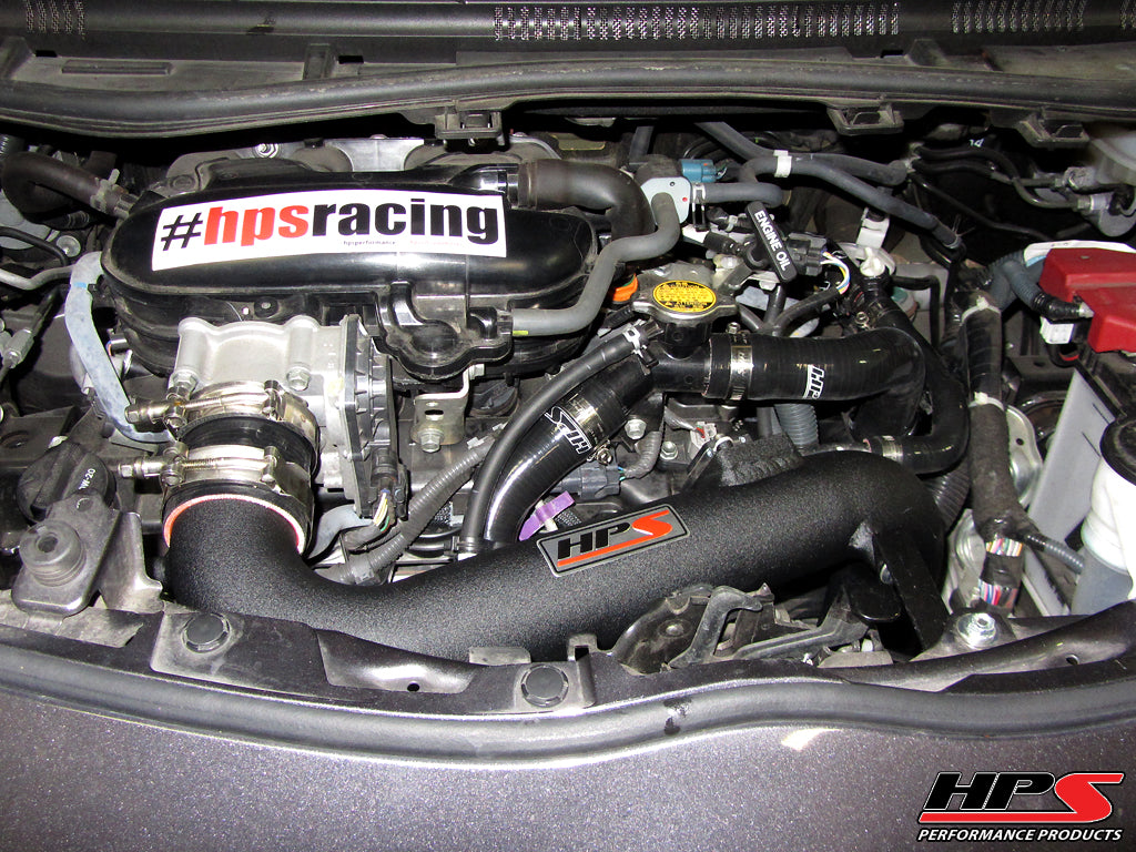 HPS Performance Shortram Air Intake Kit Installed 2012-2015 Scion iQ 1.3L US-Spec 827-527WB