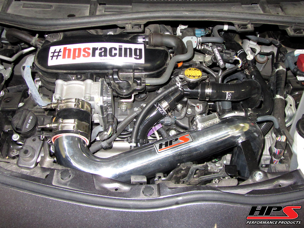 HPS Performance Shortram Air Intake Kit Installed 2012-2015 Scion iQ 1.3L US-Spec 827-527BL
