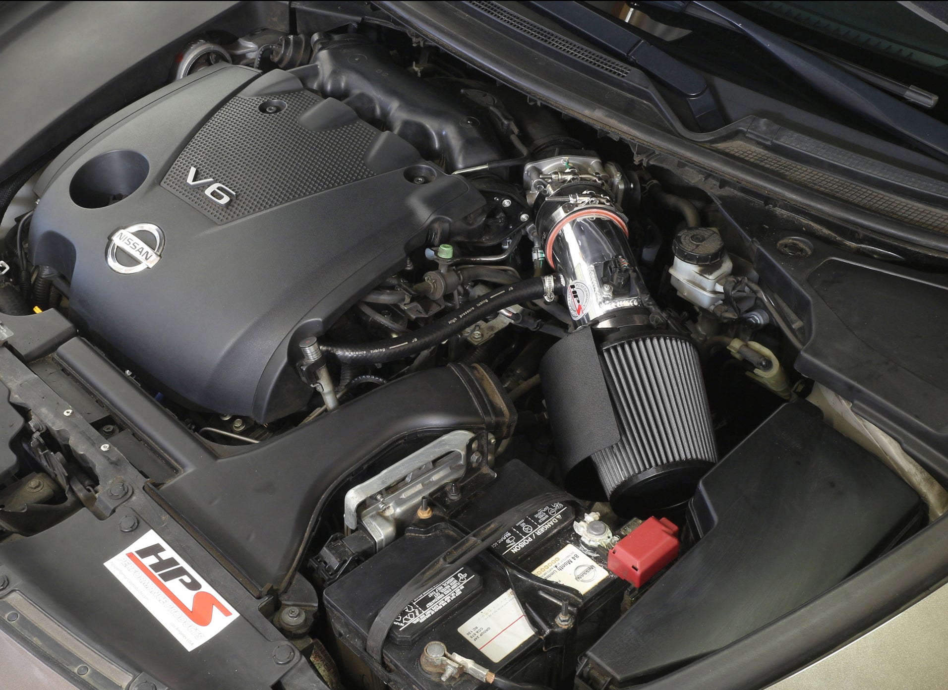 HPS Performance Shortram Air Intake Kit Installed 2009-2017 Nissan Maxima V6 3.5L 827-533P