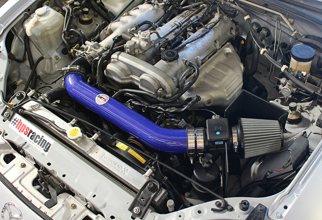 HPS Performance Shortram Air Intake Kit Installed 1999-2005 Mazda Miata 1.8L Non Turbo 827-537BL