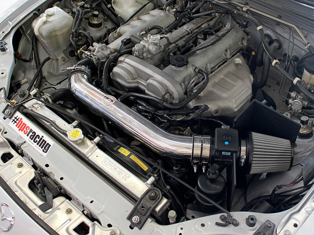 HPS Performance Shortram Cold Air Intake Kit Installed 1999-2005 Mazda Miata 1.8L Non Turbo 827-537
