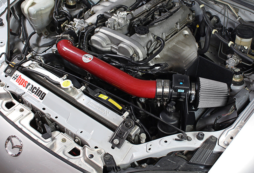 HPS Performance Shortram Air Intake Kit Installed 1999-2005 Mazda Miata 1.8L Non Turbo 827-537R