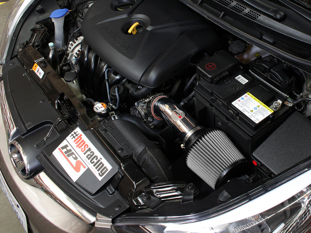 HPS Performance Shortram Cold Air Intake Kit Installed 2011-2016 Hyundai Elantra 1.8L 827-538