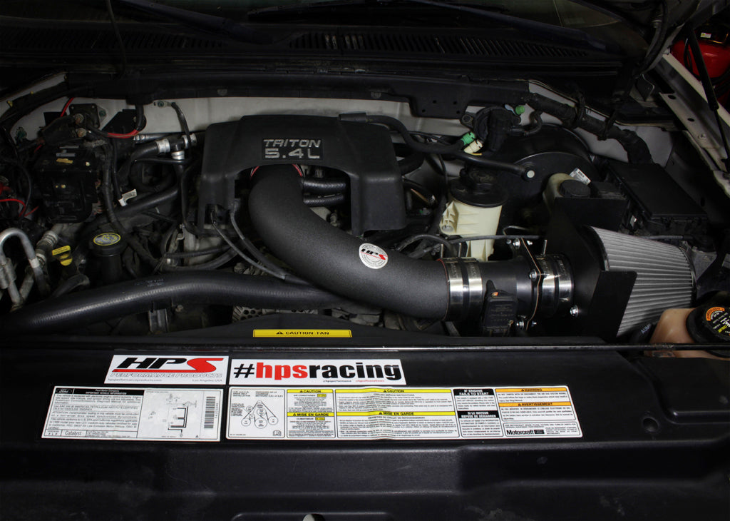 HPS Performance Shortram Air Intake Kit Installed 1998-1999 Lincoln Navigator 5.4L V8 SOHC 827-540WB