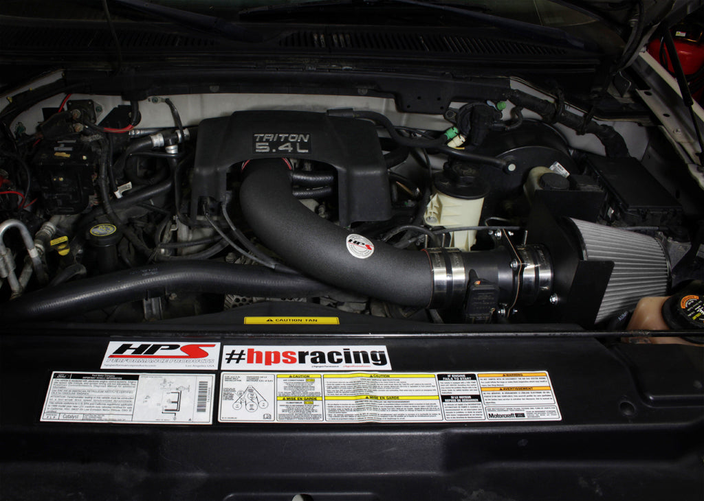 HPS Performance Shortram Air Intake Kit Installed 1997-2003 Ford F150 4.6L 5.4L V8 827-540WB