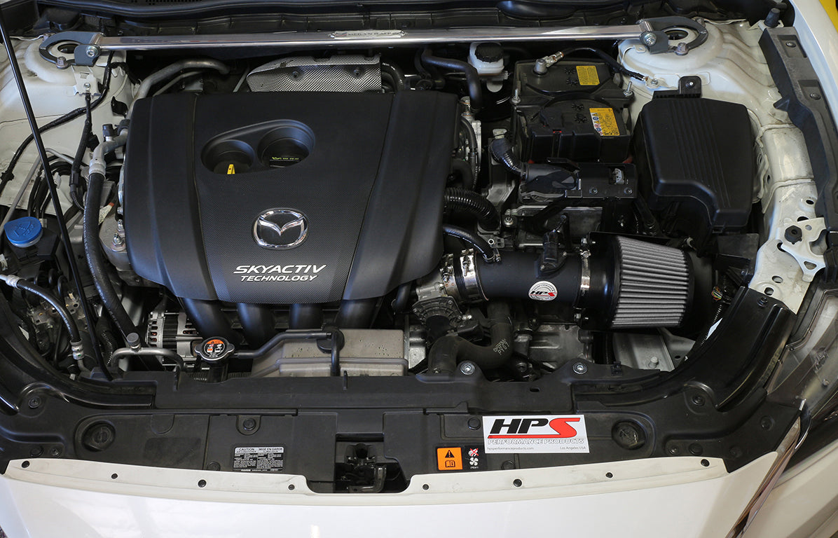 HPS Performance Shortram Cold Air Intake Kit Installed 2014-2017 Mazda Mazda6 2.5L Skyactiv 827-547