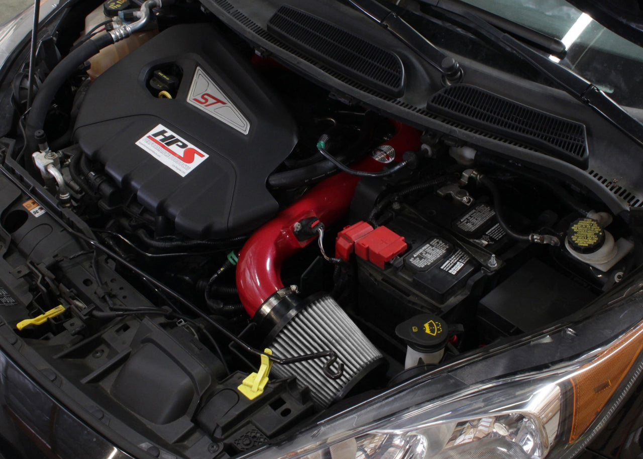 HPS Performance Shortram Air Intake Kit Installed 2014-2015 Ford Fiesta ST 1.6L Turbo 827-553R