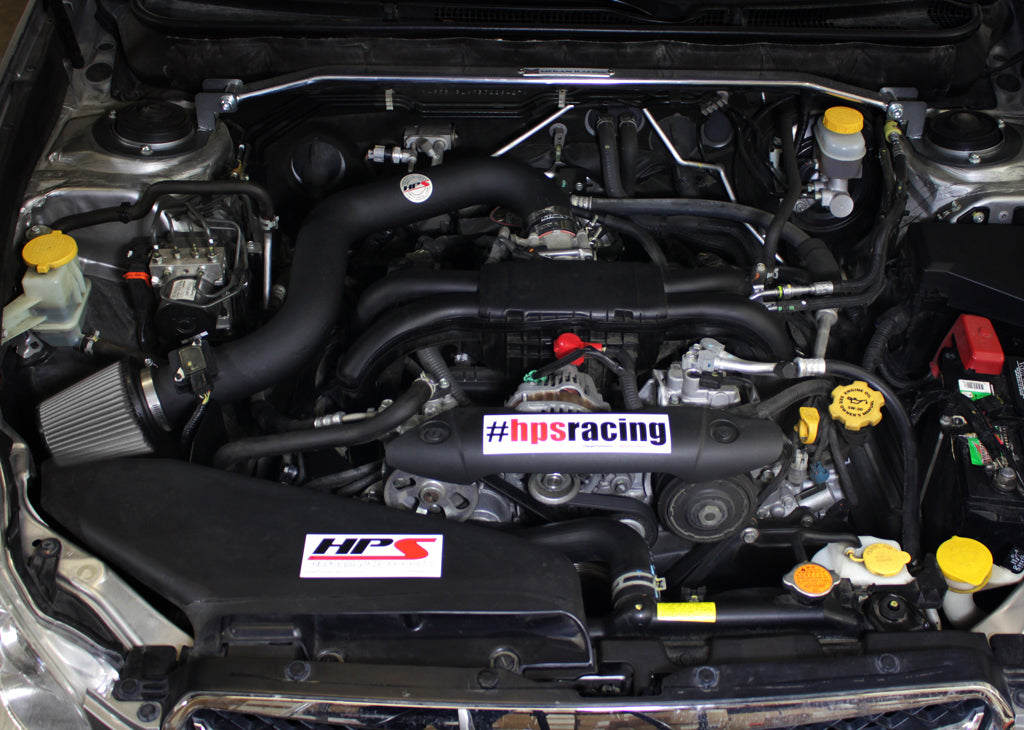 HPS Performance Shortram Air Intake Kit Installed 2010-2011 Subaru Legacy 2.5L Non Turbo 827-557WB
