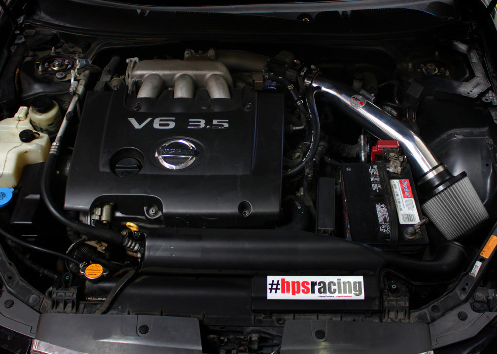 HPS Performance Shortram Cold Air Intake Kit Installed 2004-2006 Nissan Altima V6 3.5L 827-558