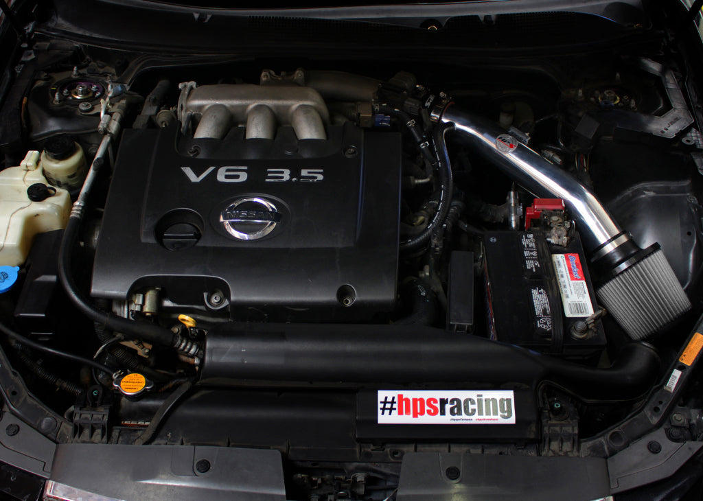 HPS Performance Shortram Air Intake Kit Installed 2004-2008 Nissan Maxima V6 3.5L 827-558BL