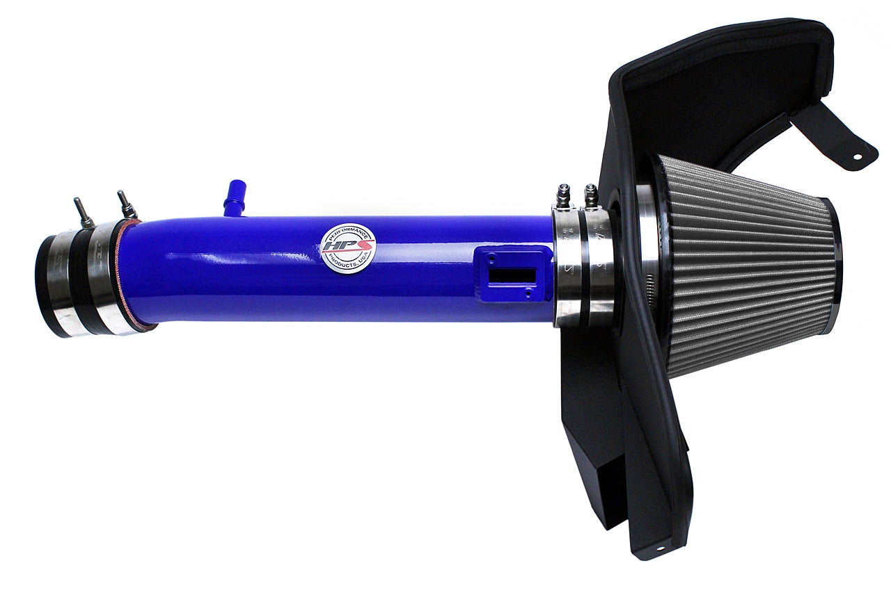 HPS Blue Shortram Cold Air Intake Kit 2011-2014 Ford Mustang 3.7L V6 827-561BL