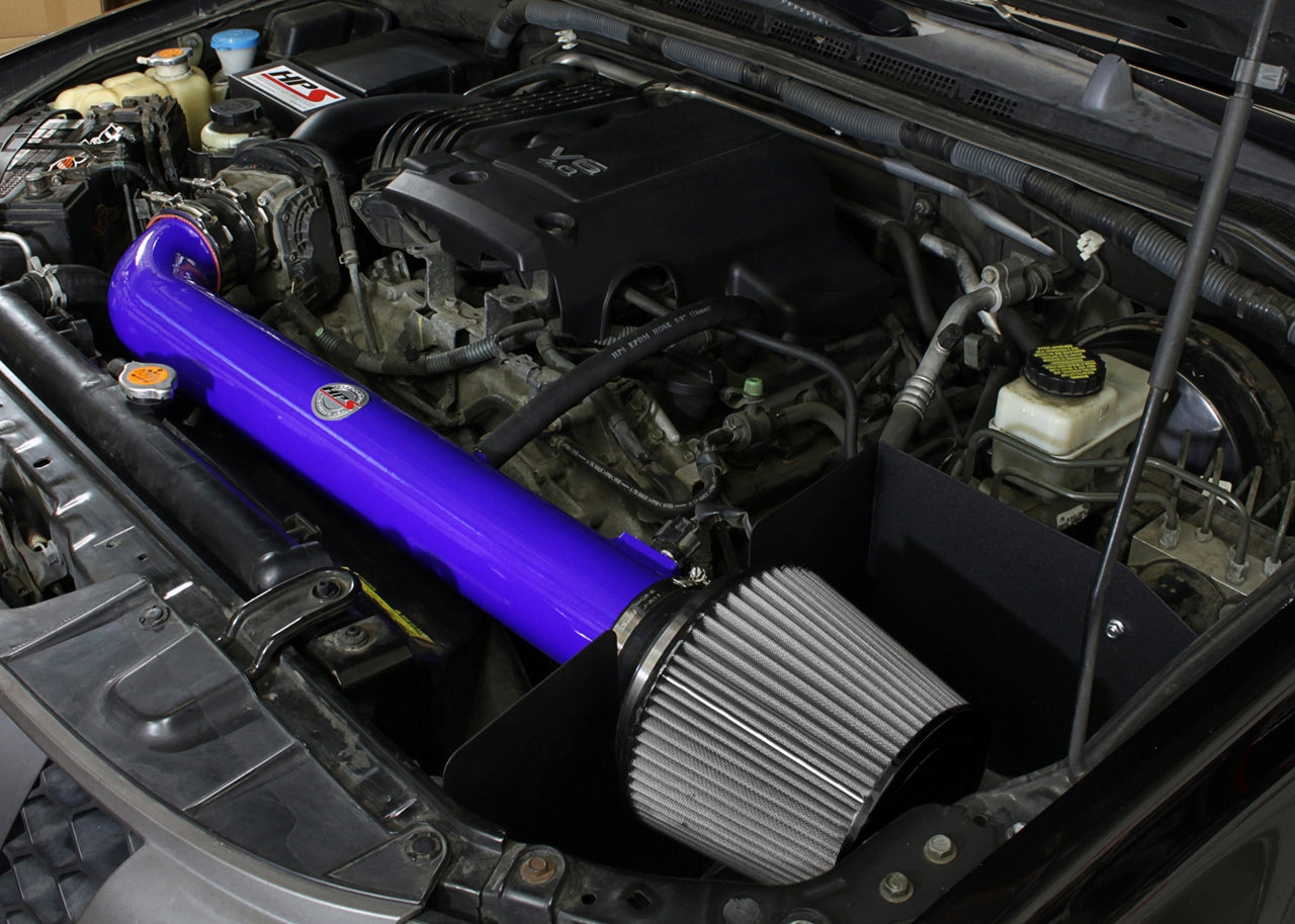 HPS Performance Shortram Air Intake Kit Installed 2005-2015 Nissan Xterra 4.0L V6 827-567BL