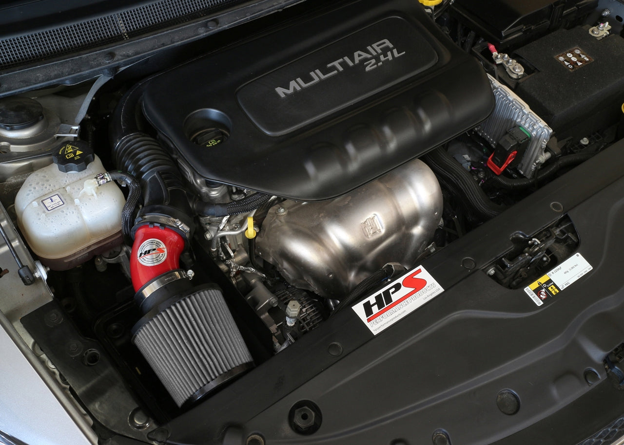 HPS Performance Shortram Air Intake Kit Installed 2015-2017 Chrysler 200 2.4L without MAF sensor 827-574R