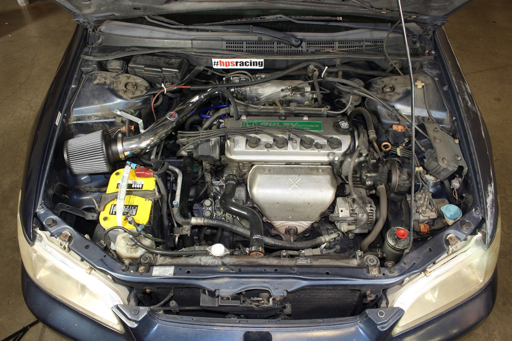 HPS Performance Shortram Air Intake Kit Installed 1998-2002 Honda Accord 2.3L DX EX LX VP SE 827-579P