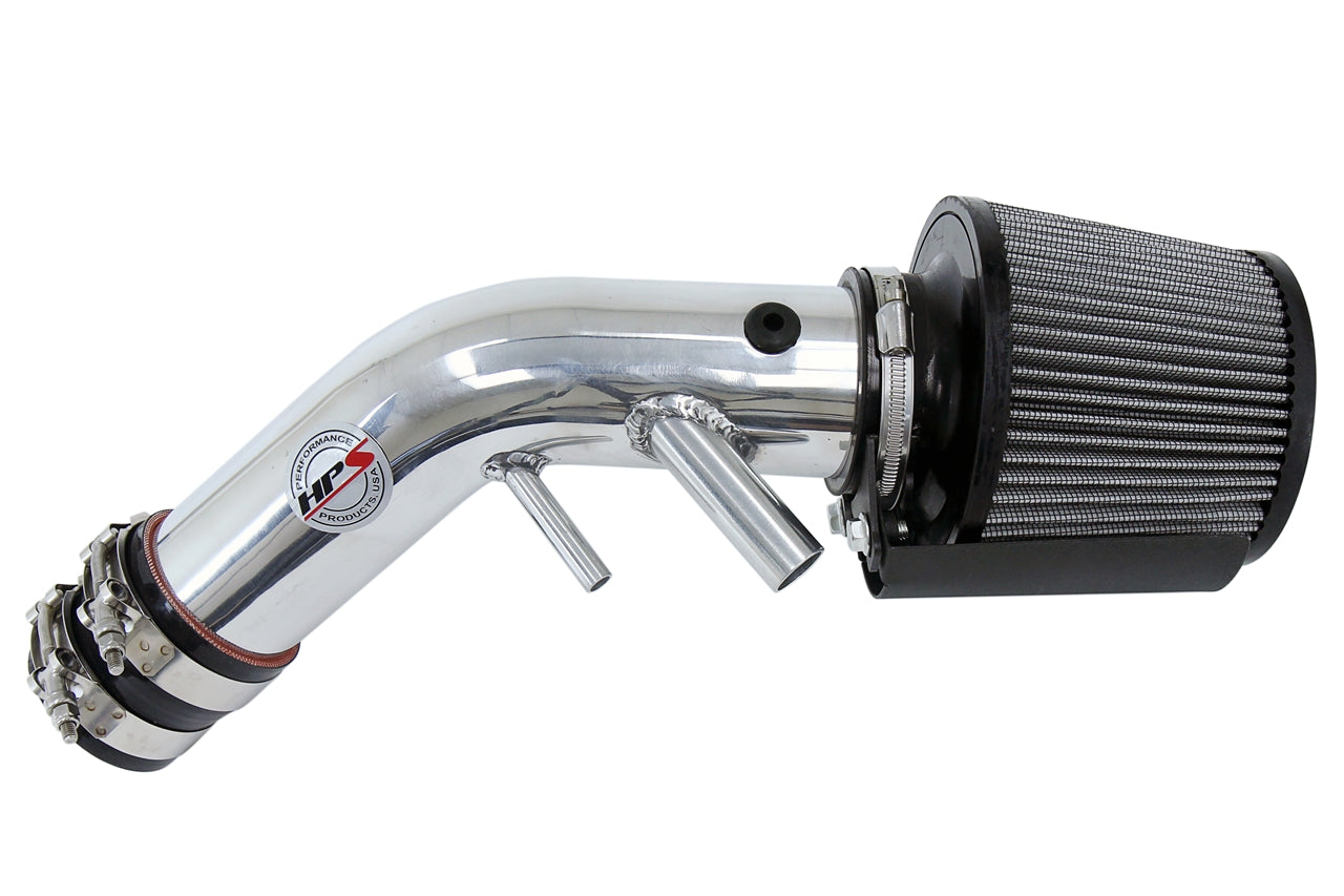 HPS Polish Shortram Cold Air Intake Kit 2016-2017 Kia Optima LX 1.6L Turbo 827-594P