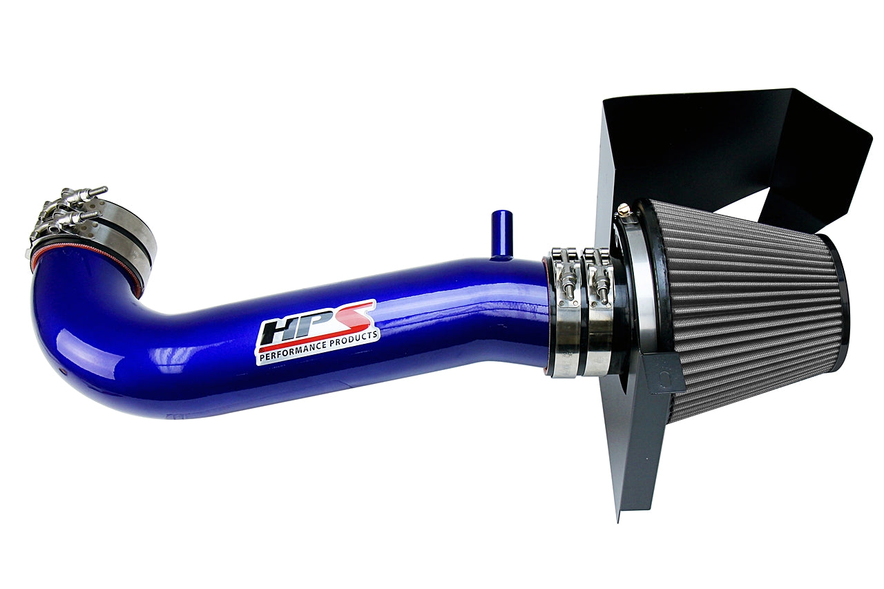 HPS Blue Shortram Cold Air Intake Kit 2011-2017 Dodge Challenger 5.7L V8 except Shaker Hood 827-600BL