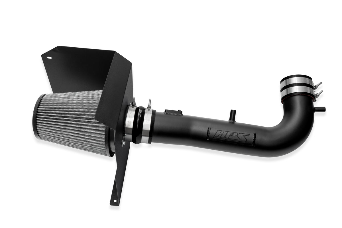 HPS Performance Black Cold Air Intake Kit with Heat Shield 2015-2020 Chevy Suburban 1500 5.3L V8 827-603WB