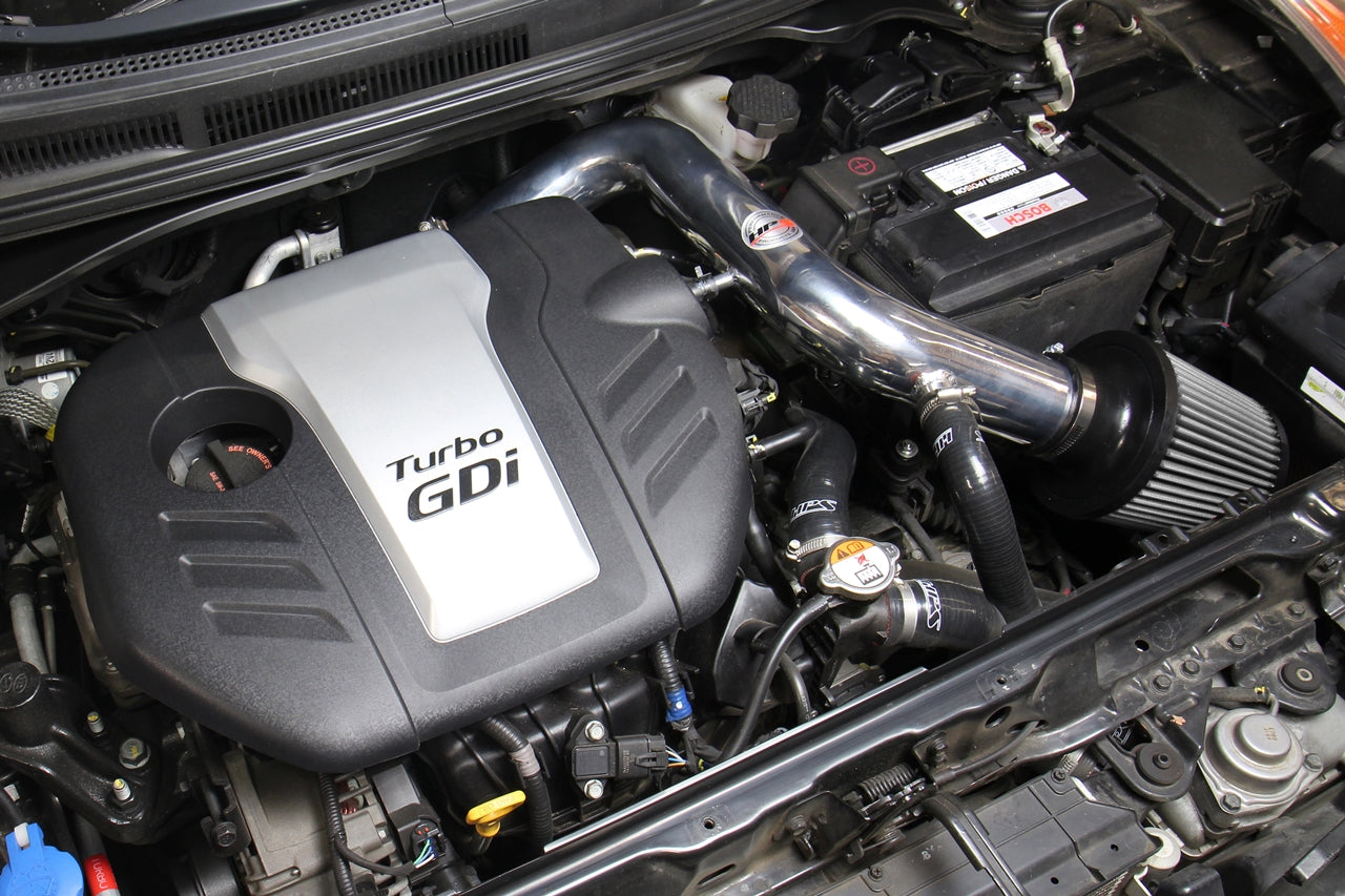 HPS Performance Shortram Cold Air Intake Kit Installed 2013-2017 Hyundai Veloster 1.6L Turbo 827-605