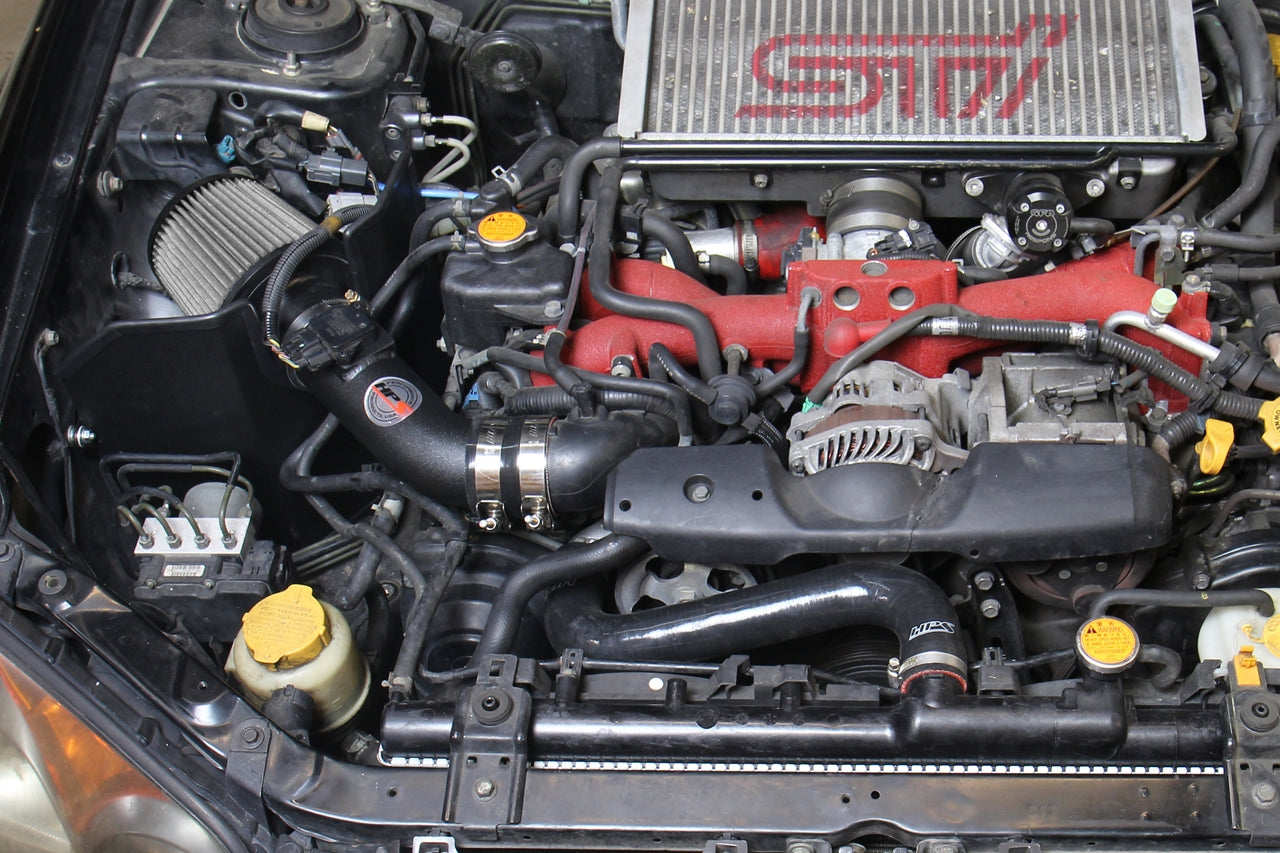 HPS Performance Shortram Cold Air Intake Kit Installed 2004-2007 Subaru WRX STi 2.5L Turbo 827-606