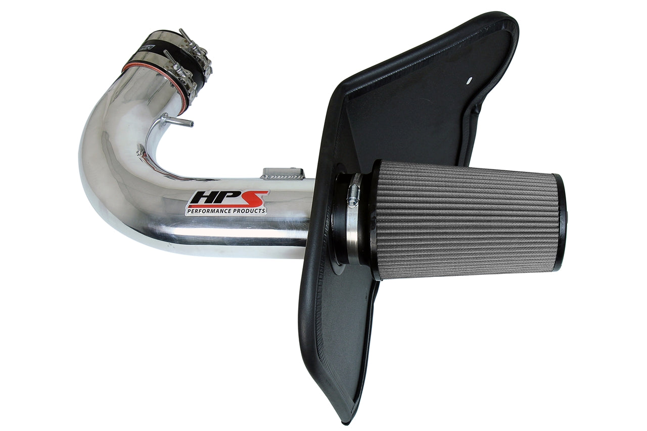 HPS Polish Shortram Cold Air Intake Kit 2010-2015 Chevy Camaro SS 6.2L V8 827-607P