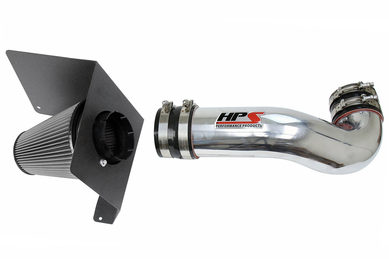 HPS Polish Shortram Cold Air Intake Kit 2007-2008 GMC Sierra 1500 4.8L 5.3L 6.0L 6.2L V8 (Except Classic Models) 827-622P