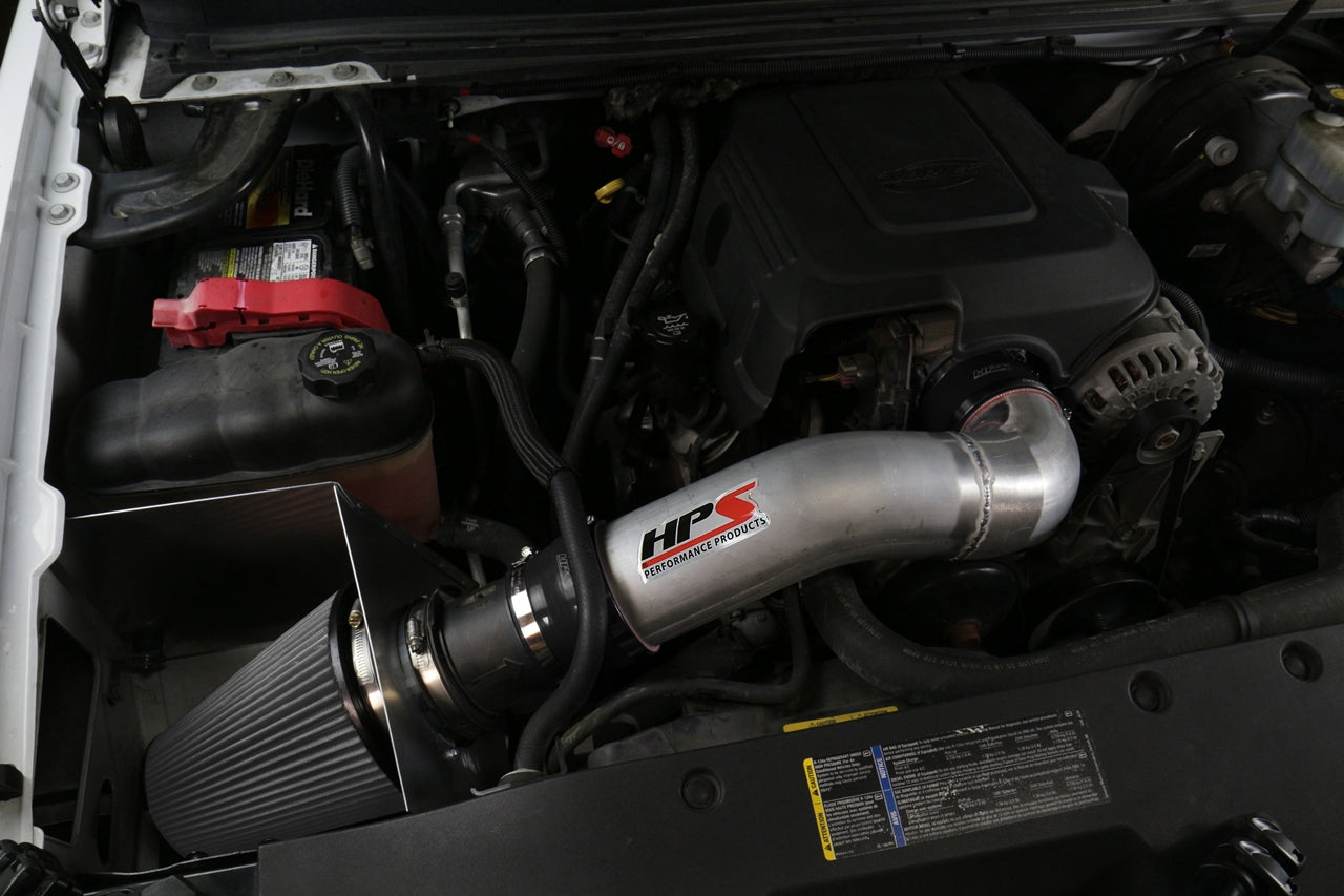 HPS Performance Shortram Cold Air Intake Kit Installed 2007-2008 Chevy Avalanche 5.3L 6.0L V8 827-622