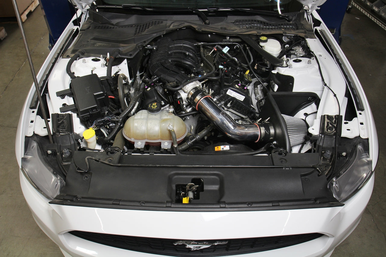 HPS Performance Shortram Air Intake Kit Installed 2015-2017 Ford Mustang 3.7L V6 827-638WB
