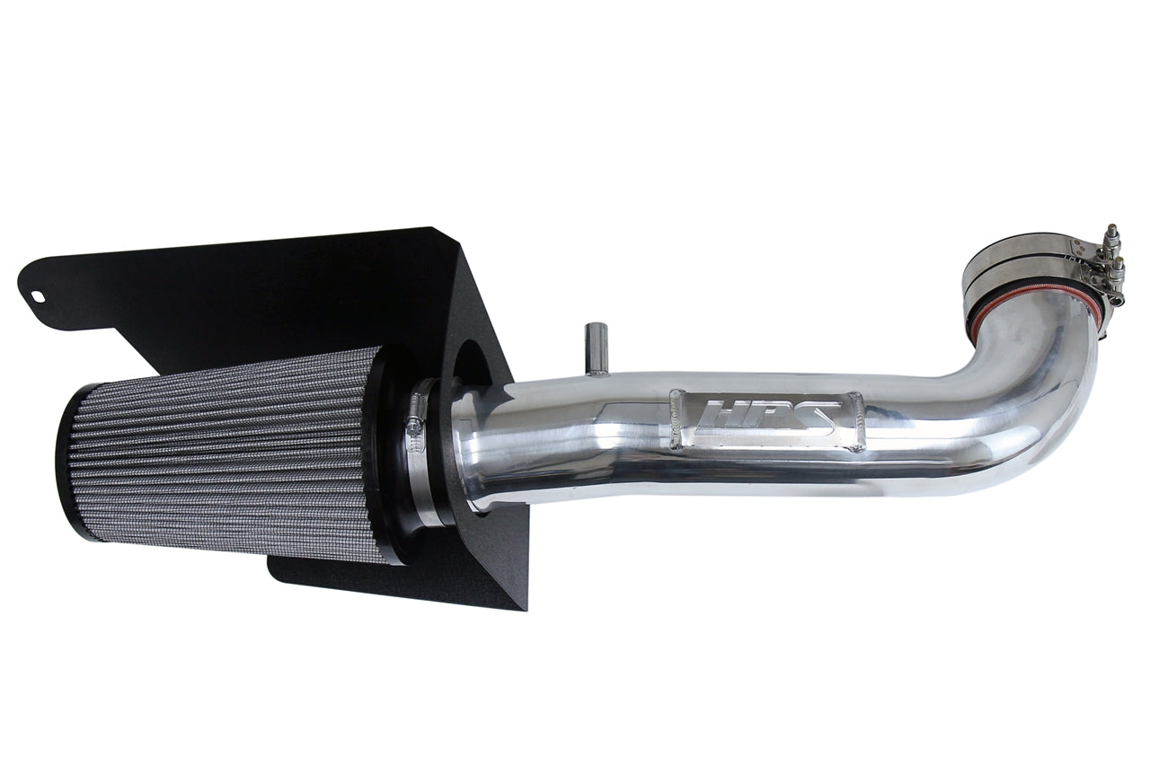 HPS Polish Shortram Cold Air Intake Kit 2012-2018 Jeep Wrangler JK 3.6L V6 827-664P