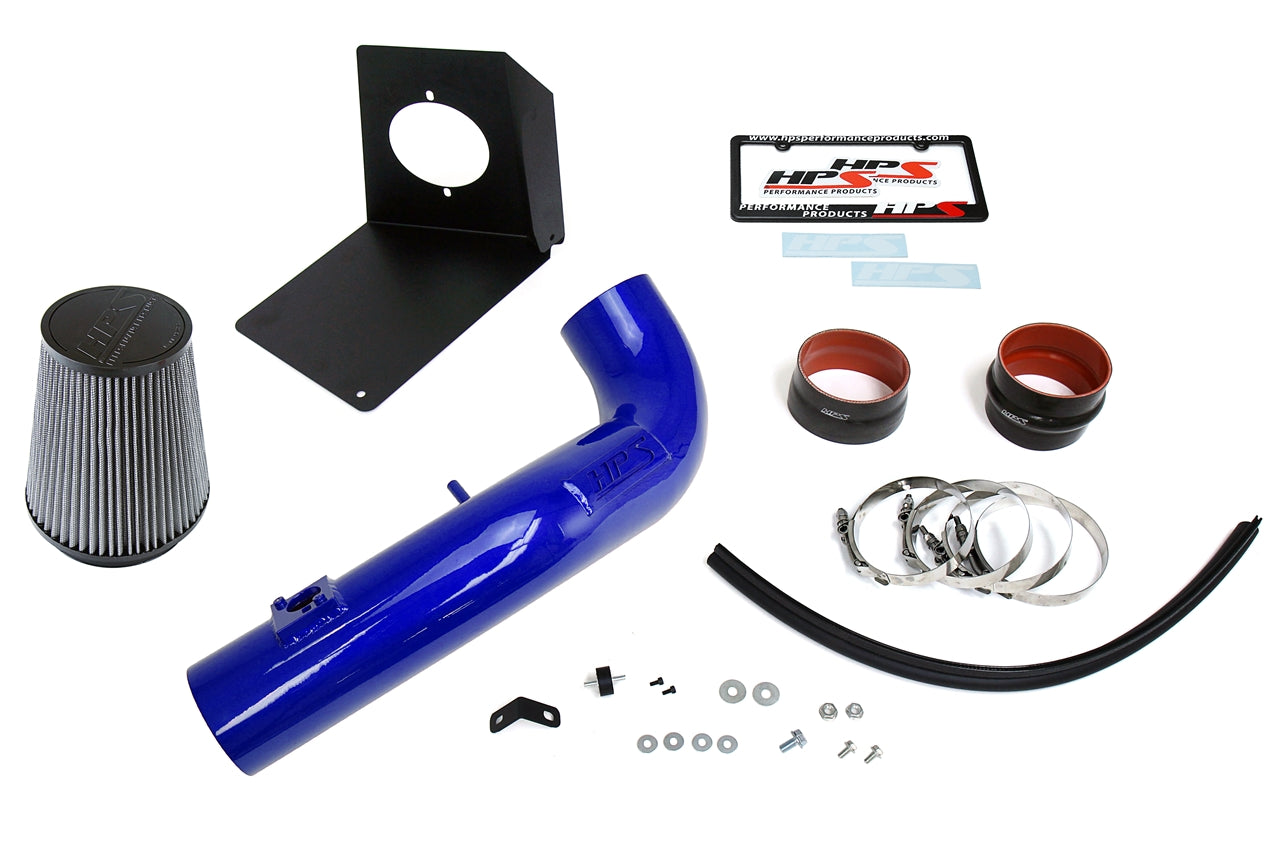 HPS Shortram Air Intake Kit 2009-2014 GMC Sierra 1500 4.8L 5.3L 6.0L 6.2L V8 (Excludes Hybrid) 827-667BL