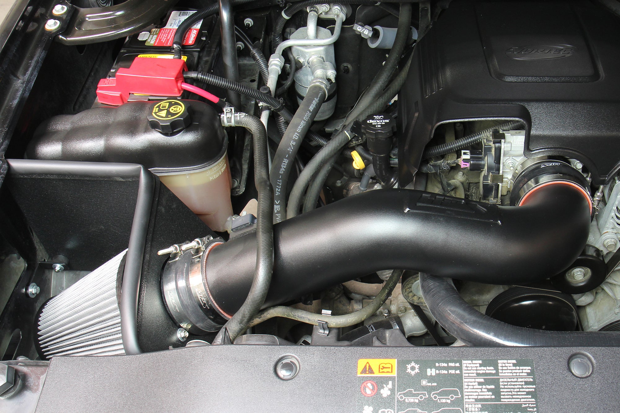 HPS Performance Shortram Cold Air Intake Kit Installed 2009-2013 Chevy Avalanche 5.3L 6.0L V8 827-667