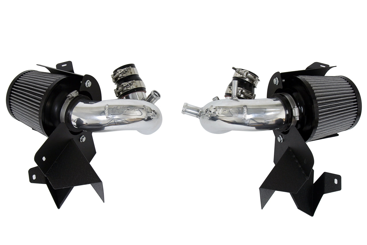 HPS Shortram Cold Air Intake Kit with Heat Shield 2019-2024 Hyundai Genesis G70 3.3L V6 Twin Turbo, 827-703P