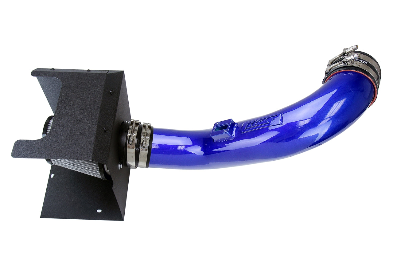 HPS Blue Cold Air Intake Kit Chevy 2017-2019 Silverado 2500 HD 6.6L V8 Duramax Diesel Turbo L5P 827-674BL